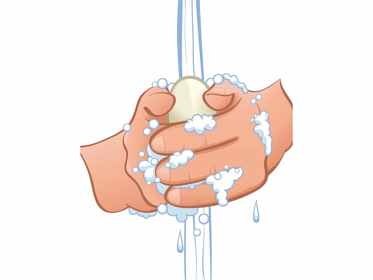 washing hands image